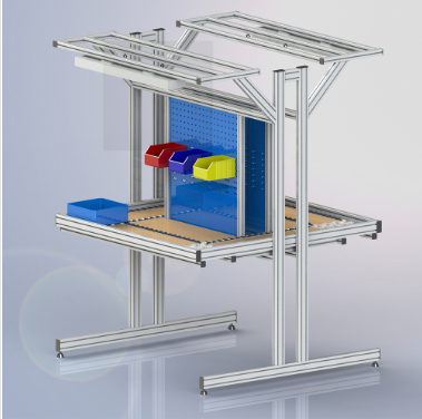 鋁型材交互式工作臺(tái)