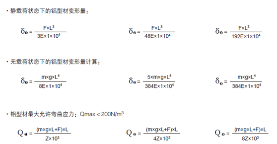 鋁型材變形量公式