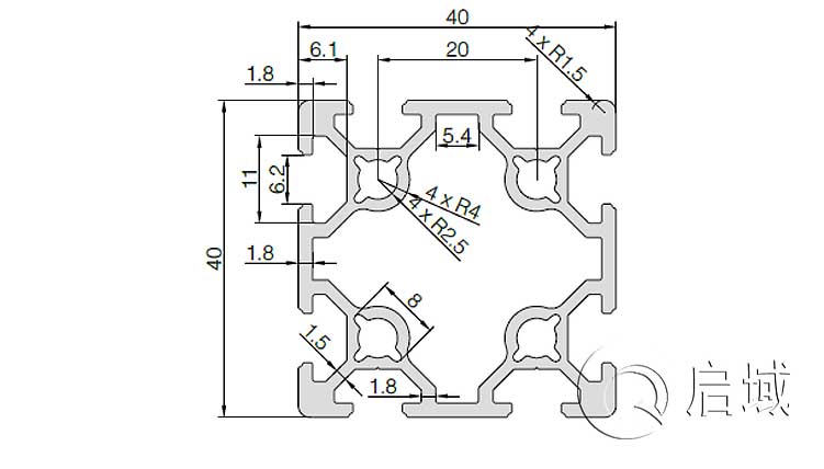 QY-6-4040S鋁型材